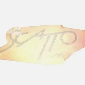 Spedizione Gratuita 499320 TARGHETTA ADESIVA PIAGGIO ” SCATTO”